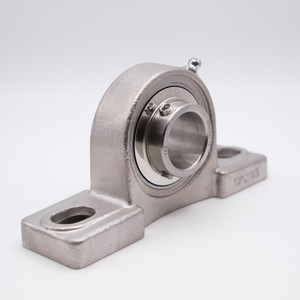 SUCSP206-18 Stainless Steel Pillow Block Unit Angled View