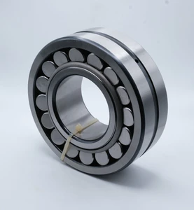 22222CCW33 Spherical Roller Bearing Steel Cage 110x200x53 Angled View