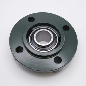 UCFC201 Round Flange Housing 4 Bolt Ball Bearing 12mm Bore Bottom View
