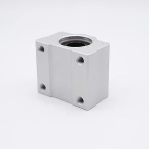 SMA10UU Pillow Case Linear Bearing 10mm Bore Bottom Right Side View