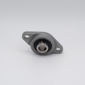 KFL8-2RS Mini Zinc Flange Set Screw Ball Bearing 8mm Bore Front View