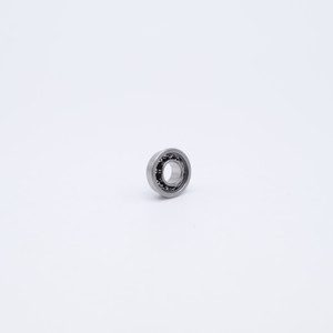 SFR3 Stainless Flange Mini Ball Bearing 3/16x1/2x5/32 Angled View