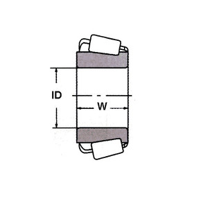 LM11949 drawing cone taper