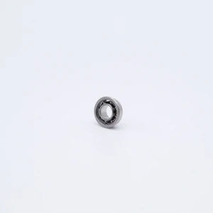SFR188 Stainless Flange Mini Ball Bearing 1/4x1/2x1/8 Angled View