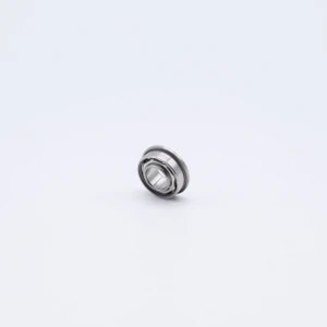 SFR188 Stainless Flange Mini Ball Bearing 1/4x1/2x1/8 Front Right Angled View