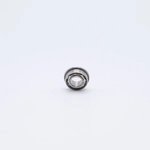 SFR188 Stainless Flange Mini Ball Bearing 1/4x1/2x1/8 Front View