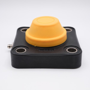 WP-SSBF204+CC Waterproof Thermoplastic 4-Bolt Square Flange Block Side View
