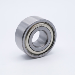5302-ZZC3 Double Row Ball Bearing 15x42x19.05 Angled View