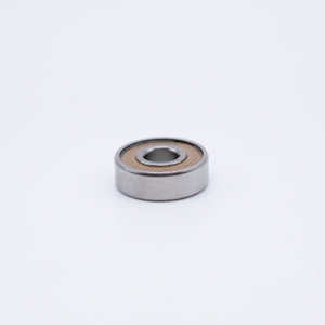 MR126-2TS Mini Ball Bearing 6x12x4mm Flat Side View