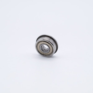 SF623-ZZ Stainless Steel Miniature Flanged Ball Bearing 3x10x4mm Right Angled View