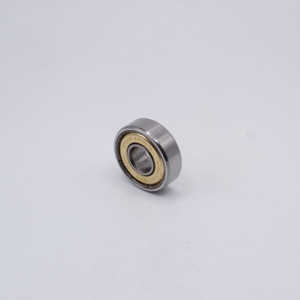 S608-2RZ-ABEC5 Miniature Ball Bearing 8x22x7mm Metal Shielded Right Angled View