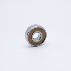 MR148-2TS Miniature Ball Bearing 8x14x4mm Left Angled View