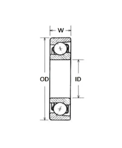 7205C bearing drawing