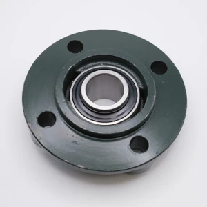 UCFC213 Round Flange Housing 4 Bolt w/ Set Screw Ball Bearing Shaft Size 65mm Bottom View
