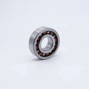 6004TCG12P4 Super Precision Ball Bearing 20x42x12mm Back Left Angled View