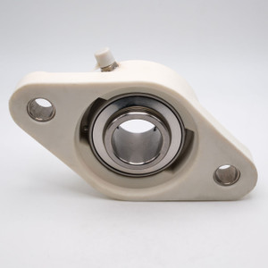 SUCVFL205-16 Two Bolt Thermoplastic Flange Block Ball Bearing 1" Bore Back View