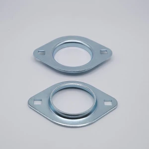52MST 2-Bolt Pressed Steel Flange Housing 52mm Side by Side View