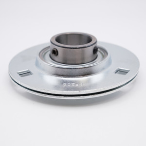 SBPF207 Press Steel 3-Bolt Flange Set Screw Bearing 35mm Bore Side View