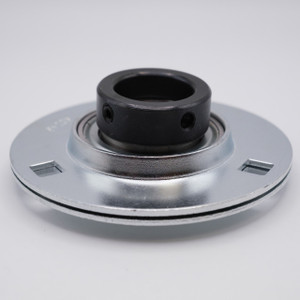 SAPF207-20 Press Steel 3 Bolt Flange Locking Collar Bearing 1-1/4" Bore Side View