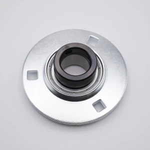 SAPF207-22 Press Steel 3 Bolt Flange Locking Collar Bearing 1-3/8" Bore Top View