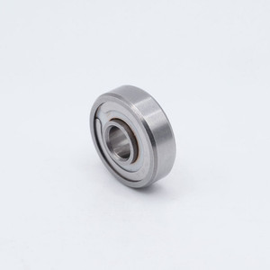 KP8AX-ZZ Deep Groove Ball Bearing 1/2x1-1/8x5/16+3/8 Right Angled View