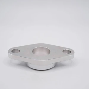 TBF1-1/4x3/8 2-Bolt Fixed Aluminum Housing Flat Bottom View