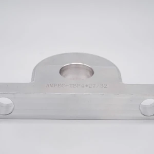 TBP3-1/8x57/64 2-Bolt Fixed Aluminum Pillow Block Housing Flat Bottom View