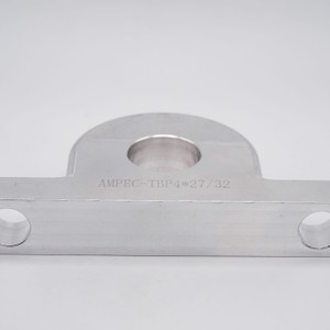 TBP4x15/16 2-Bolt Fixed Aluminum Pillow Block Housing Flat Bottom View