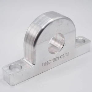 TBP4x27/32 2-Bolt Fixed Aluminum Pillow Block Housing Left Angled View