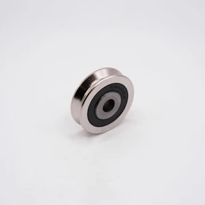 V6X30X8 V-Groove Ball Bearing 6x30x8mm Left Angled View