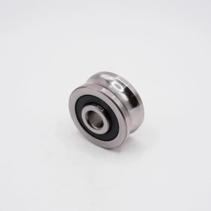 SG10U U-Groove Ball Bearing 4x13x6mm + 6.5mm Right Angled View