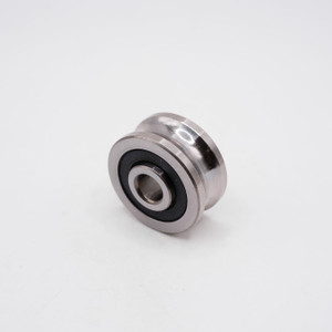 SG15U U-Groove Ball Bearing 5x17x8mm + 9.8mm Right Angled View