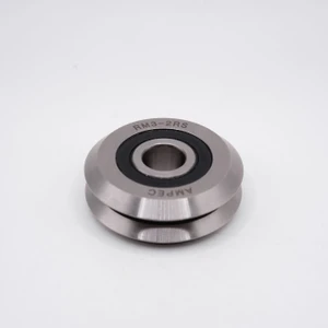 RM3-2RS V-Groove Ball Bearing 12x45.72x15.88mm Sealed Flat View