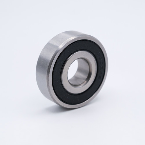 6302-2RS Ball Bearing 15x42x13mm Left Angled View