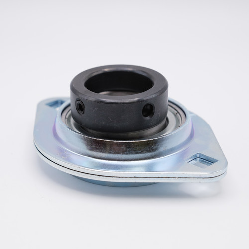 SAPFL206-19 Pressed Steel 2 Bolt Flange Locking Collar Ball Bearing 1-3/16 bore Side View