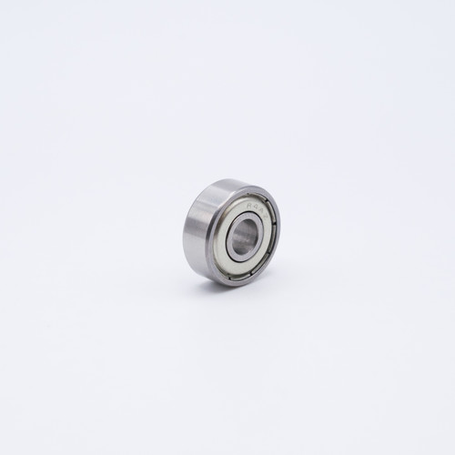 SSR188-ZZ Stainless Steel Miniature Ball Bearing 1/4x1/2x3/16 Angled View