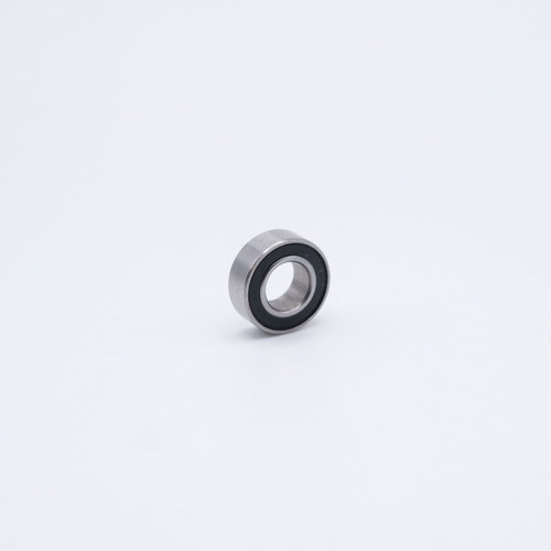 SR2-2RS Stainless Steel Ball Bearing 1/8x3/8x5/32 Angled View