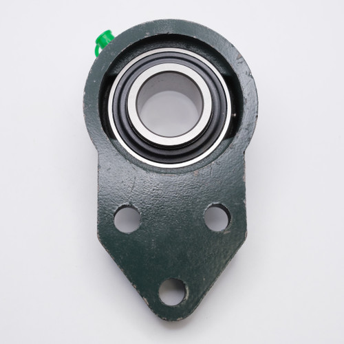 UCFB206-18 3 Bolt Bracket Flange w/Set Screw Locking Ball Bearing Shaft Size 1-1/8 Back View