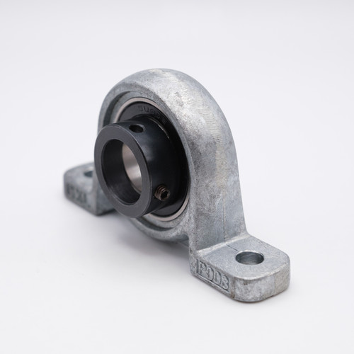 17mm bore UP003 Mini Zinc Alloy Collar Pillow Block Bearing Side View