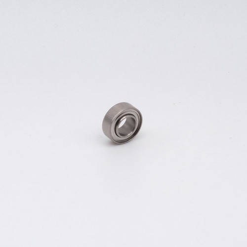 SSR188-ZZEE Miniature Ball Bearing 1/4x1/2x3/16 Left Side Angled View