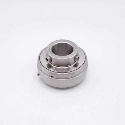 SUC204 Stainless Steel Insert Ball Bearing 20x47x17mm Front View