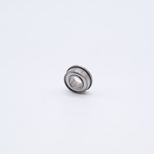 SFR3-ZZEE Stainless Steel Flanged Miniature Ball Bearing 3/16x1/2x7/32 Right Angled View