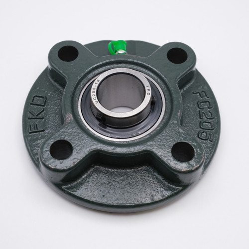 UCFC213-40 Round Flange Housing 4 Bolt w/ Set Screw Ball Bearing Shaft Size 2-1/2" Top View