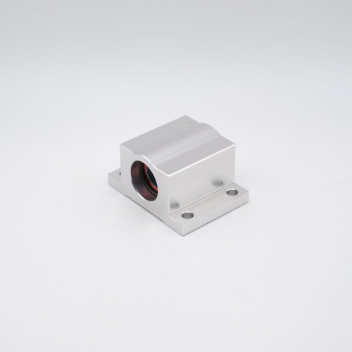 SWAP16 Inch Sized Closed PTFE Lined Plain Linear Pillow Block Bearing 1" Bore Right Angled View