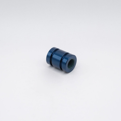 KHP16 Metric Closed Thin Plain Linear Bearing PTFE Lined 16x26x30mm Left Angled View