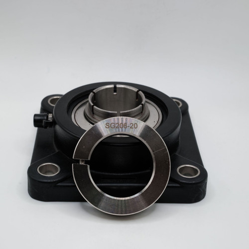 TP-SUEF207-22 4-Bolt Flanged Mounted Block Unit 1-3/8" Bore Collar View