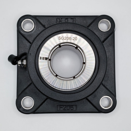 TP-SUEF207-22 4-Bolt Flanged Mounted Block Unit 1-3/8" Bore Top View