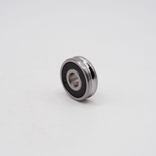 U624-2RS Mini Ball Bearing 4x13x7mm Sealed Right Angled View