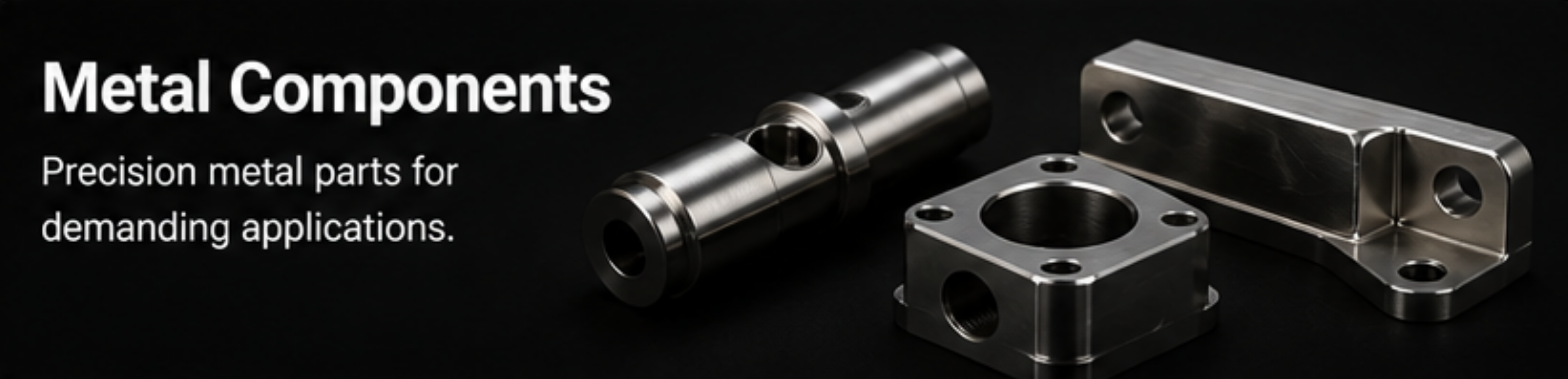 Finished metal bracket shaft and housing