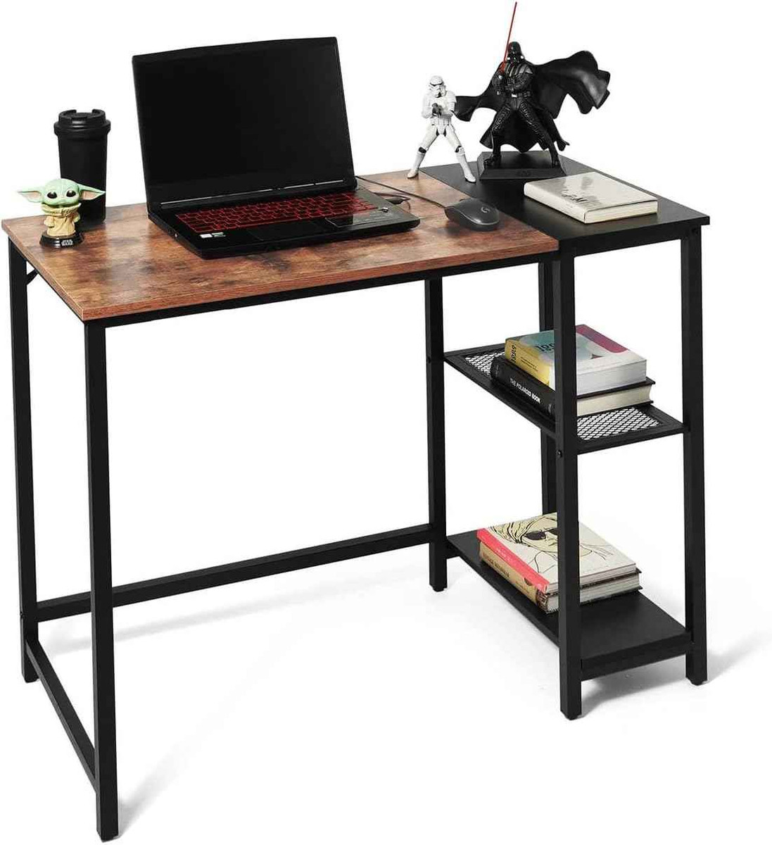 CAPHAUS Computer Desk, 40/47 Inch Home Office Desk,51/59 Inch L-Shaped Home Office Desk